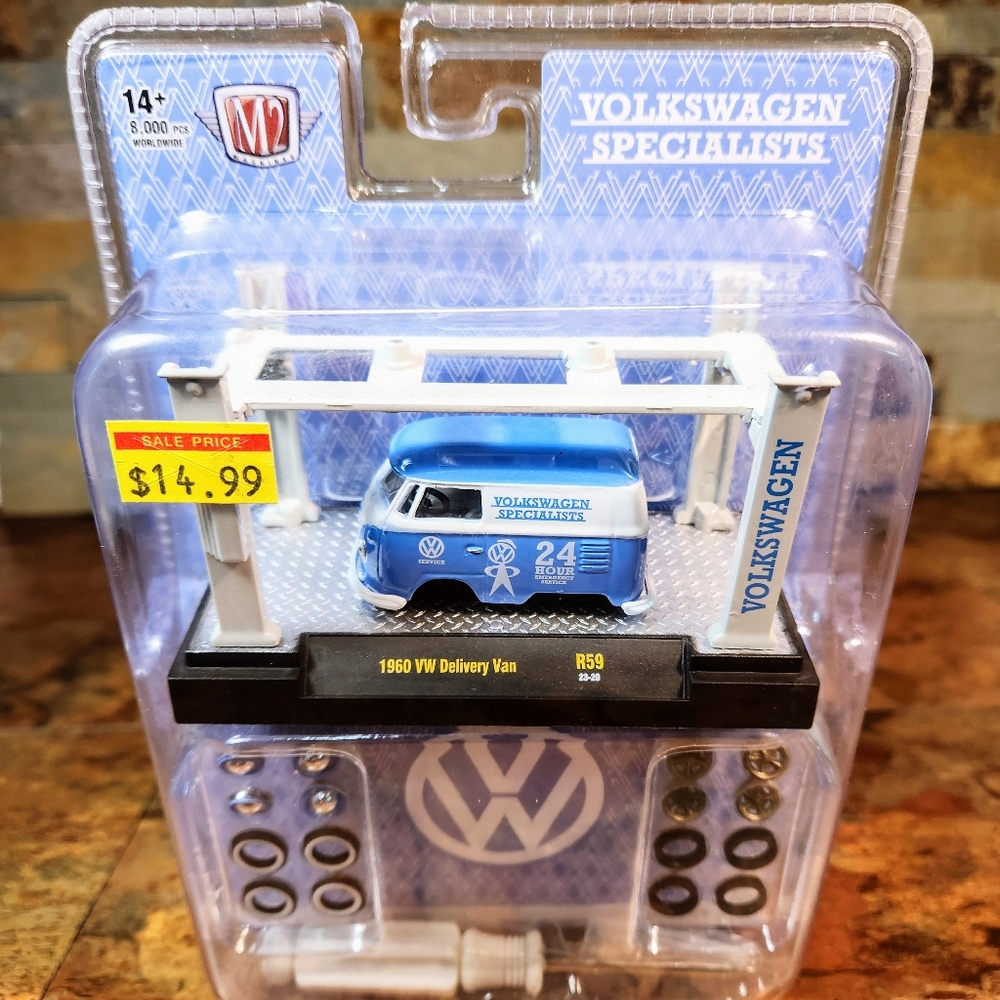 M2 Machines 1960 - V.W. - Delivery Van •  • 8- Yrs. - Up • 8,000 Pcs. WorldWide